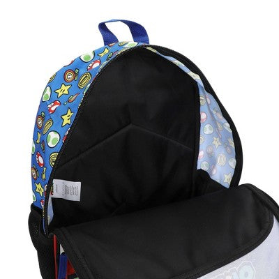 Super Mario 16" Single Backpack - Blue