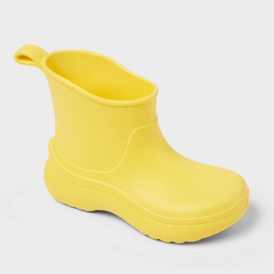 Toddler Eli Rain Boots - Cat & Jack Yellow 11T:Waterproof Pull-On