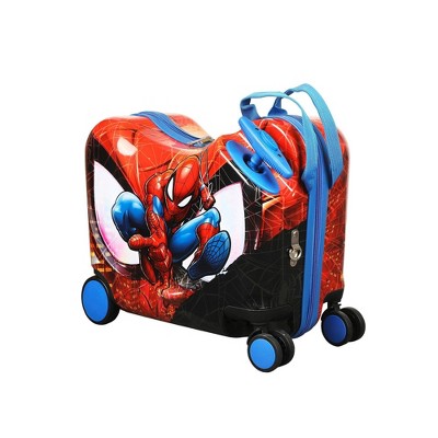 Spider-Man Carry On Spinner Hardside Ride On Suitcase - Red