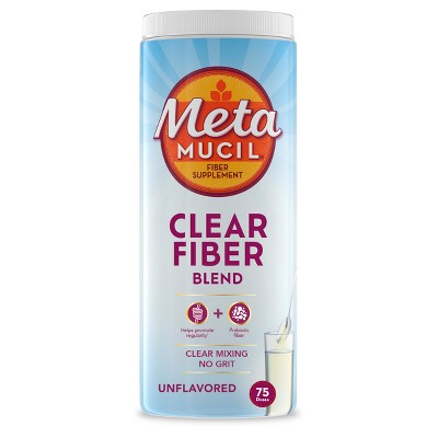 Metamucil Clear Digestive GLP-1 Friendly Fiber Blend - 3g Fiber Per Serving - 11.6oz/75 Dose