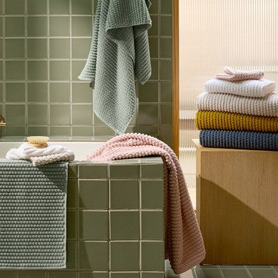 Terry Dot Bath Towel White - Parachute for Target