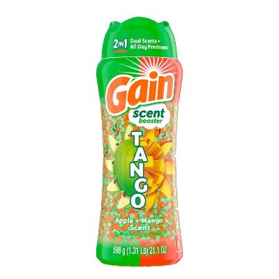 Gain Apple Mango Tango Beads Scent Boosters - 21.1oz: Bleach-Free, Odor Control, Spill-Resistant Lid
