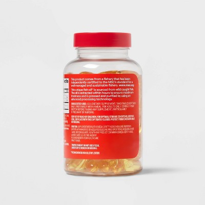 MSC Fish Oil Softgels - 1000mg - 100ct - up&up