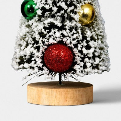 Small Ornament Christmas Bottlebrush Tree - Threshold