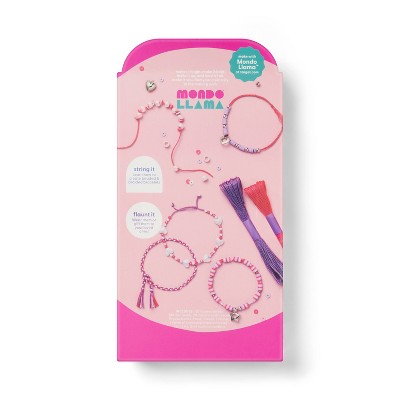Valentine's Craft Beaded Bracelet Kit - Mondo Llama