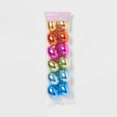 Metallic Fillable Easter Plastic Eggs 12pc - Spritz