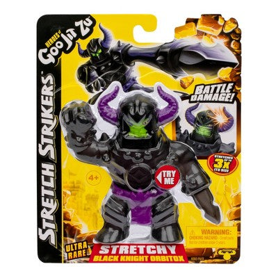Goo Jit Zu Stretchy Black Knight Orbitox Stretch Strikers Rare Figure