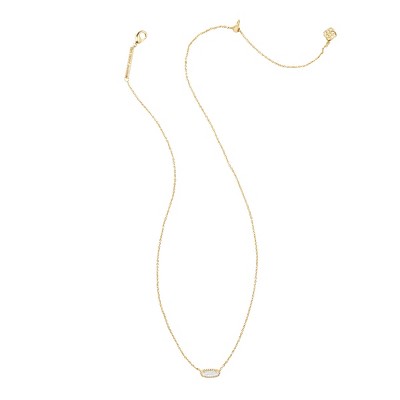 Kendra Scott Emma 14K Gold Over Brass Pendant Necklace - Mother of Pearl: Lobster Claw Clasp, 19" Length