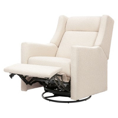 Babyletto Kiwi Deluxe Power Recliner and Swivel Glider with Heat and Massage - Performance Ivory Boucle (LOCAL PICKUP ONLY)