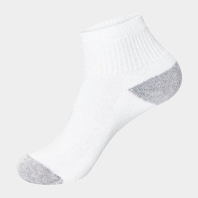 Hanes Women's Cushioned 10pk Ankle Socks - White 5-9: Midweight Knit, Banded Cuff, Stretch Fabric