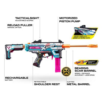 XSHOT Pro Motorized Piston Pump Toy Dart Blaster by ZURU (LOCAL PICKUP ONLY)