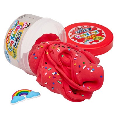 Cra-Z-Slimy Slime Dome Red Happy Day: Creativity Focus, 4 Pieces, 2.4 oz Total