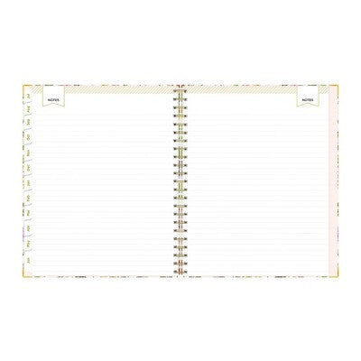 Day Designer Weekly/Monthly Wirebound Teacher Lesson Planner Clipboard 8.5"x11" Hardcover Butterfly Garden
