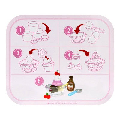 Little Tikes Creative Chefs Ice Cream Kit: Pretend Play Food & Toy Kitchens with 17 Pieces for Creativity