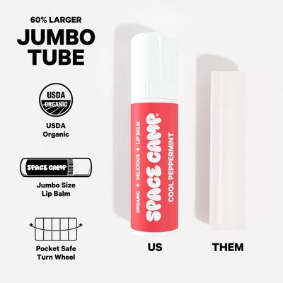 Space Camp Wellness Cool Peppermint Lip Balm - 0.25oz