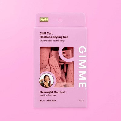 Gimme Beauty Chill Curl Heatless Styling Set - Short & Fine Hair - 4ct