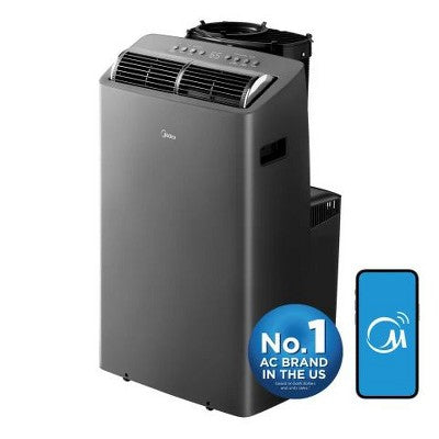 Midea DUO 10,000 BTU SACC Smart Inverter Portable Air Conditioner, Grey (LOCAL PICKUP ONLY)