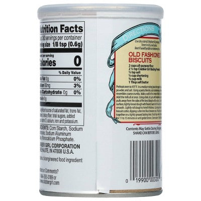 Clabber Girl Gluten Free Double Acting Baking Powder - 8.1oz