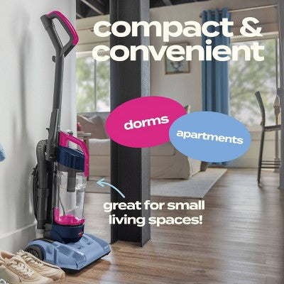 BISSELL CleanView Compact Upright Vacuum 4473 10" Cleaning Path Pet Hair Pick-Up Pink/Blue (LOCAL PICKUP ONLY)