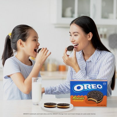 Oreo Reese's Peanut Buttery Creme Chocolate Sandwich Cookies - 10.81oz