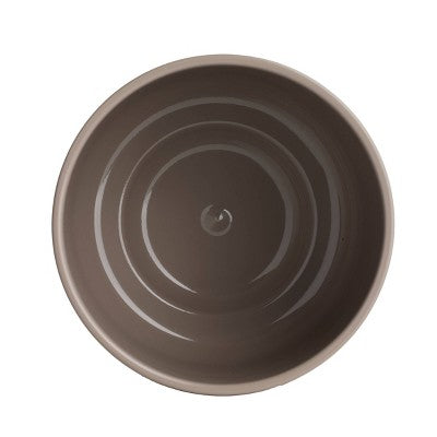LiveTrends 6.5" Bari Ceramic Indoor Planter Pot Dark Taupe
