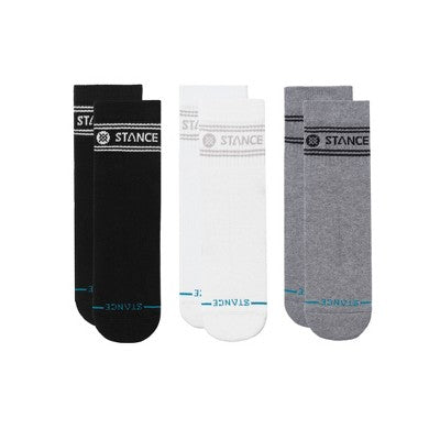 STANCE Men's Vital Quarter Crew 3 Pk Socks - 6-12