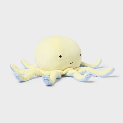 Jellyfish Weighted Plush Kids' Throw Pillow Yellow - Pillowfort