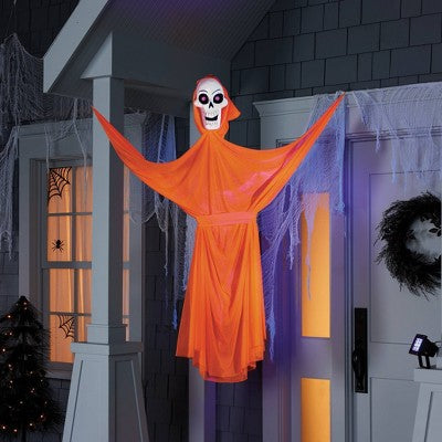 65" Black Light Responsive Ghoul Halloween Decorative Prop Orange - Hyde & EEK! Boutique
