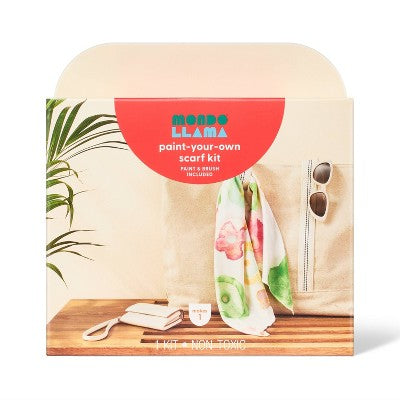 Scarf Fabric Paint Dye Craft Kit - Mondo Llama