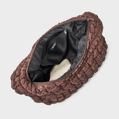 Puffer Hobo Shoulder Bag - Wild Fable Brown