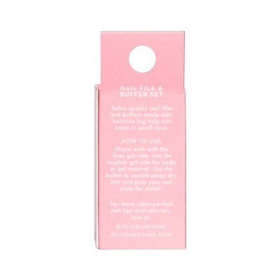Olive & June Mini File & Buffer Set - 2pc