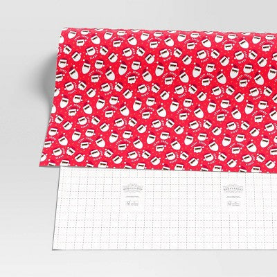 50 sq ft Santa Christmas Gift Wrap Red - Wondershop??????? (LOCAL PICKUP ONLY)