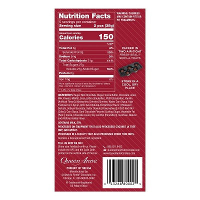 Queen Anne Christmas Milk Chocolate Cordial Cherries - 6.6oz