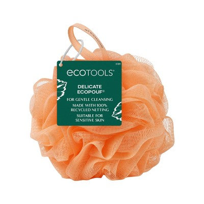 EcoTools Delicate EcoPouf Bath Sponge - Pastel Orange