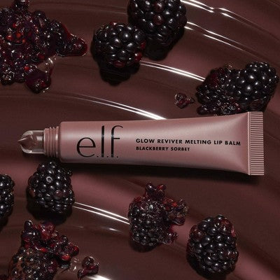 e.l.f. Glow Reviver Melting Lip Balm - Blackberry Sorbet - 0.52oz