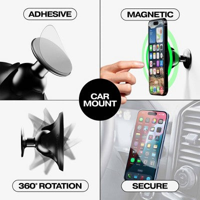 ohsnap! SnapCar Adhesive Assisted Magsafe Car Dash Mount