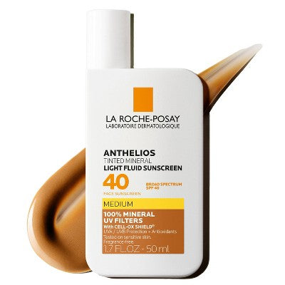La Roche Posay Anthelios 40 Tinted Mineral Light-Fluid Sunscreen - 1.7 fl oz - Medium