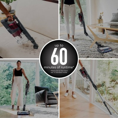 Shark Vertex Cordless Stick Vacuum with DuoClean PowerFins - IZ464H: Lightweight, Pet Hair, HEPA, 60 Min Run Time