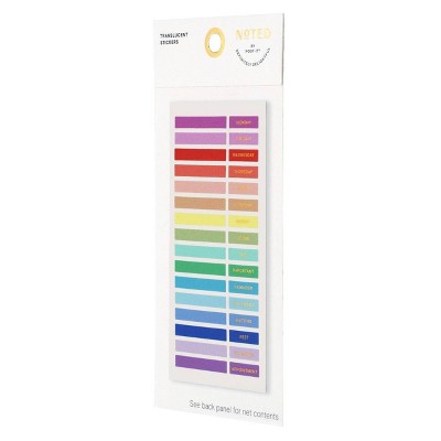 Noted by Post-it Colorful Stickers for Journals, Planners & Calendars - 96ct