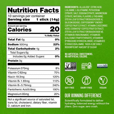 Liquid I.V. Sugar-Free Energy Multiplier Powder Blackberry Lemonade 10ct EXP7/27