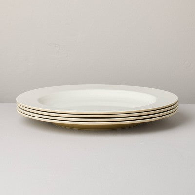 4pk 11" Melamine Dinner Plates Sour Cream - Hearth & Hand with Magnolia