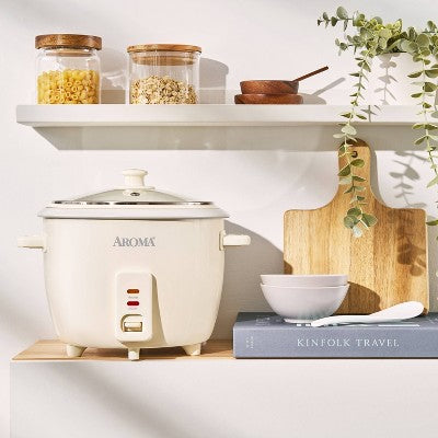 Aroma 16 Cup Rice Cooker with Pop Up Steam Tray
