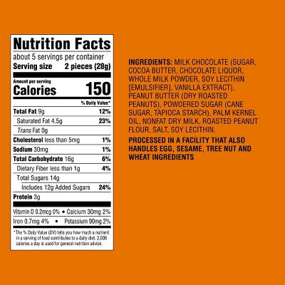 Halloween Milk Chocolate Peanut Butter Filled Ghosts and Jack-o-Lanterns Candy - 5oz - Favorite Day