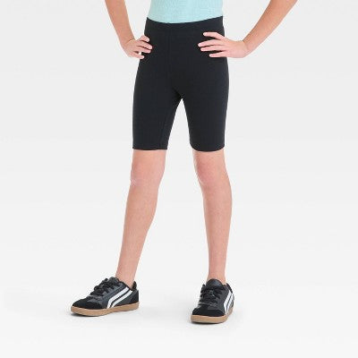 Girls' Bike Shorts - Cat & Jack Black M