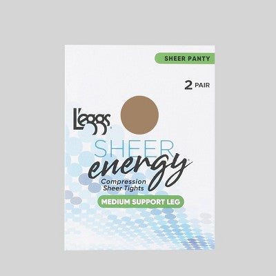 L'eggs Sheer Energy Women's 2pk Pantyhose - Nude A