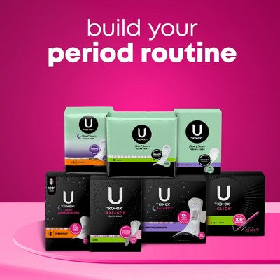 U by Kotex Clean & Secure Heavy Ultra-Thin Feminine Fragrance Free Pads - Unscented - 40ct