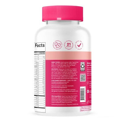 SmartyPants Women's Plus Multivitamin & Omegas Gummies with Vitamins C, D3, B12 & Zinc - 120ct