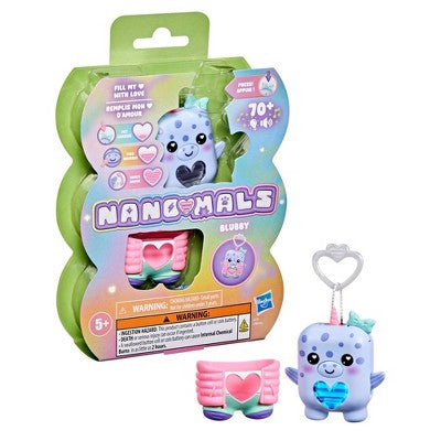 Hasbro Nano-Mals Blubby the Narwhal Electronic Fidget Pet