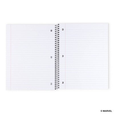 Yoobi Marvel 1 Subject Notebooks 8"x10.5" Wide Ruled with Pen Spider-Man Split, School Supplies