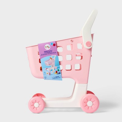 Shopping Cart and Accessories Playset - Gigglescape: Fits 14-Inch Dolls, Includes Play Food, 12 Doll Accessories